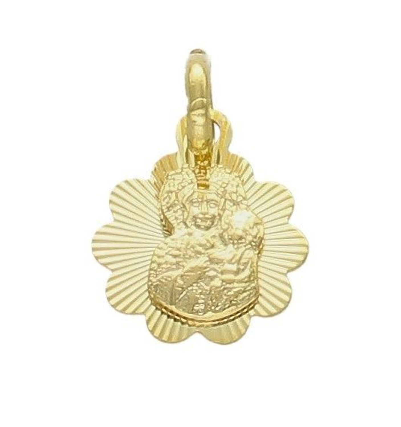 Zawieszka złota 333 medalik okrągły ZA 1641 333. Zawieszka złota 333 medalik okrągły 'Matka Boska'. Medalik będący wspaniałą pamiątką i prezentem z okazji chrztu, komunii czy bierzmowania. Zawieszka.jpg